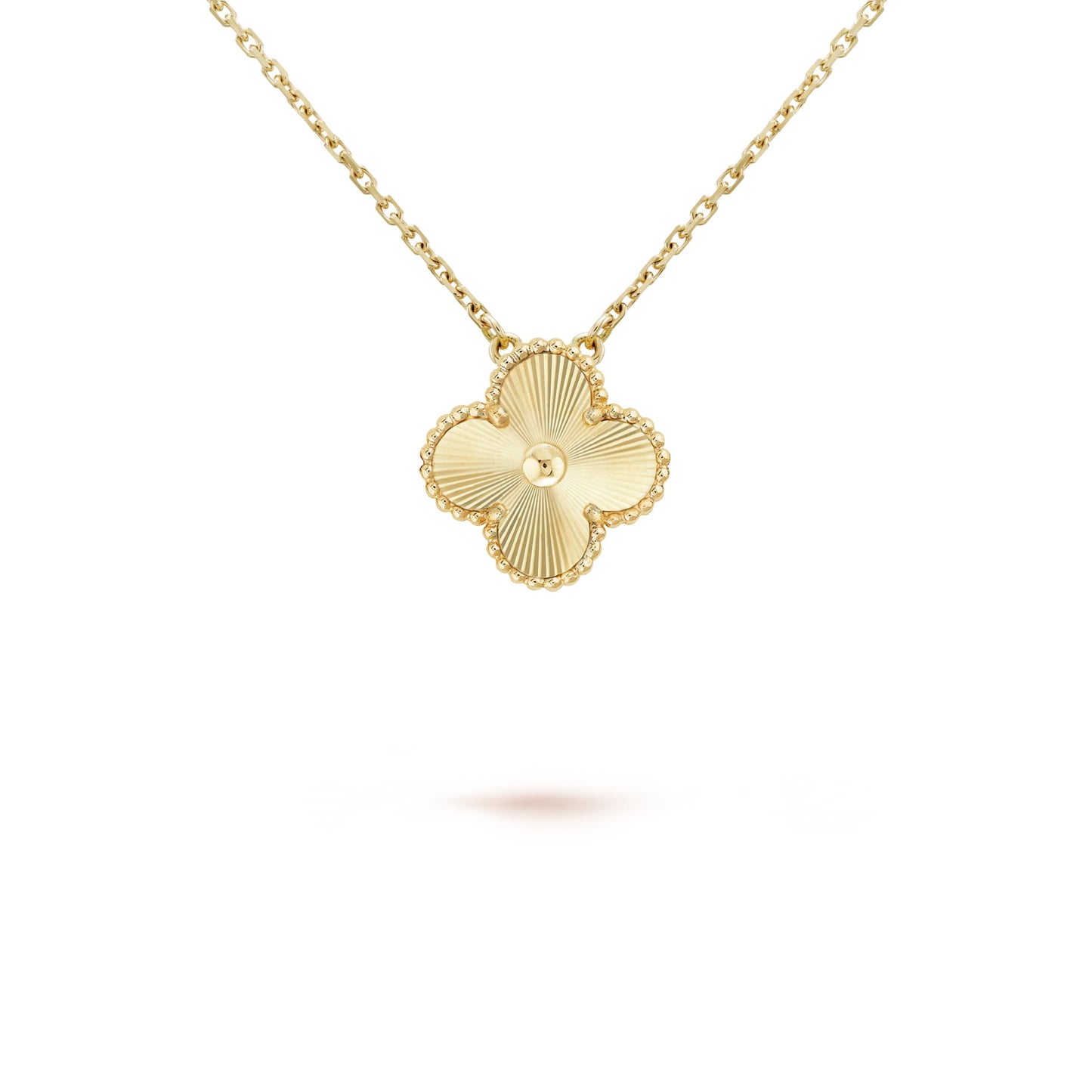 Single Clover Necklace (Gold)