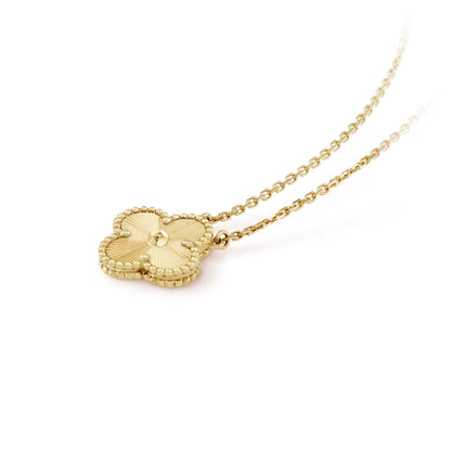 Single Clover Necklace (Gold)